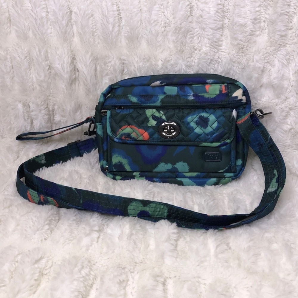 Lug Switch Convertible Crossbody Bag in the Mystic Bloom Forest pattern